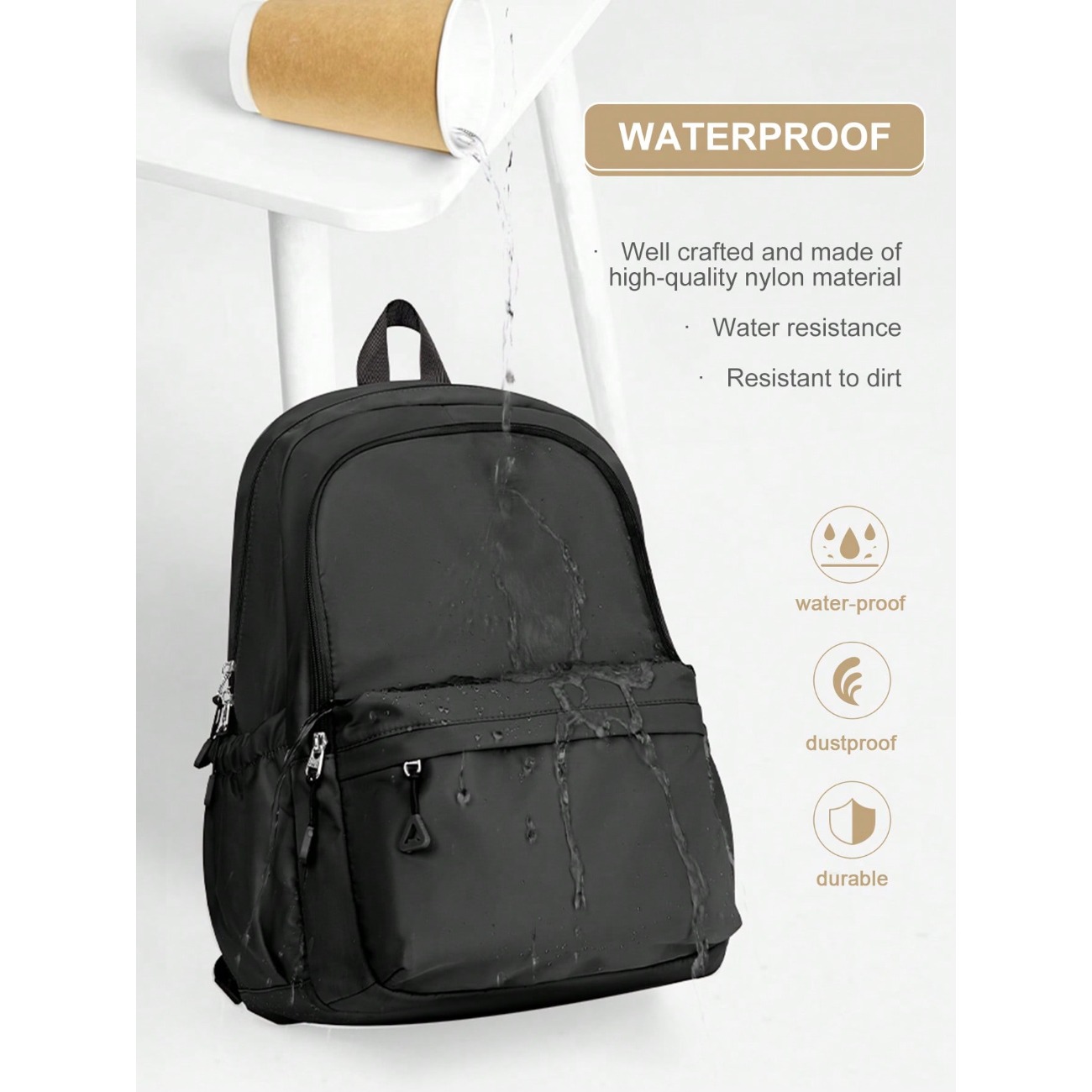 中学生・高校生向けバックパック（男女兼用）、14インチ・15 - Laptop Backpack 15.6 のレビューと価格