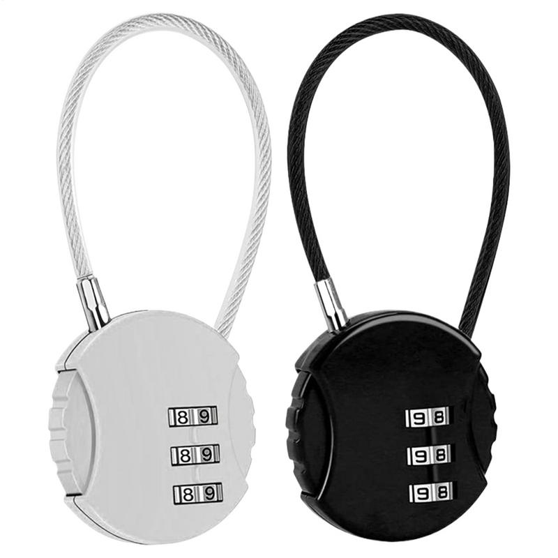 ラウンド形状荷物コンボロック 3 桁コンビネーショントラベル - Backpack Lock Combo のレビューと価格